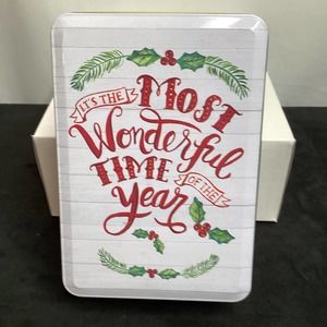 Christmas Tin -Its the Most Wonderful Time of the Year